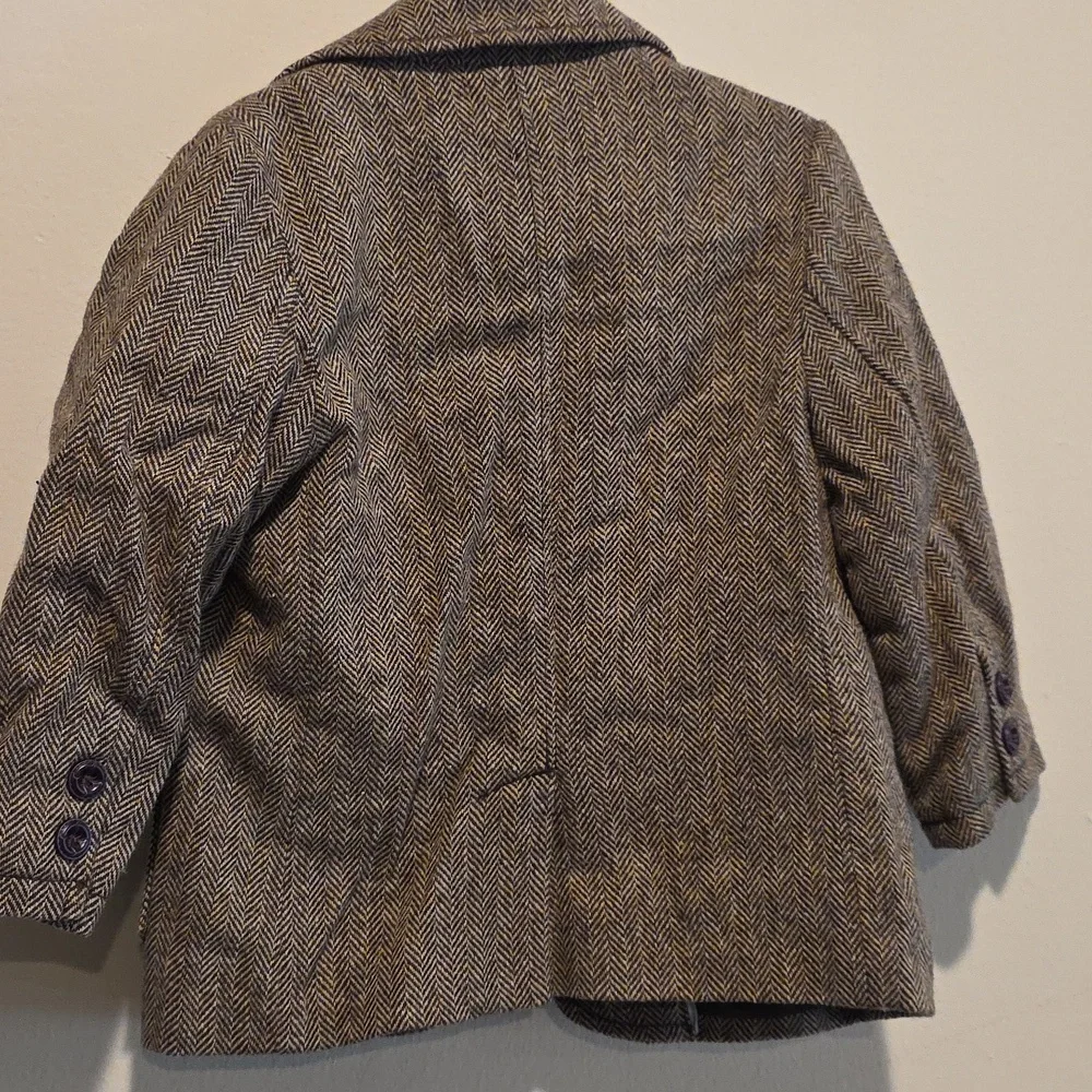 GAP Kids Herringbone Wool Blend Blazer Jacket 3t 3 Size 3